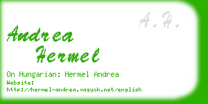 andrea hermel business card